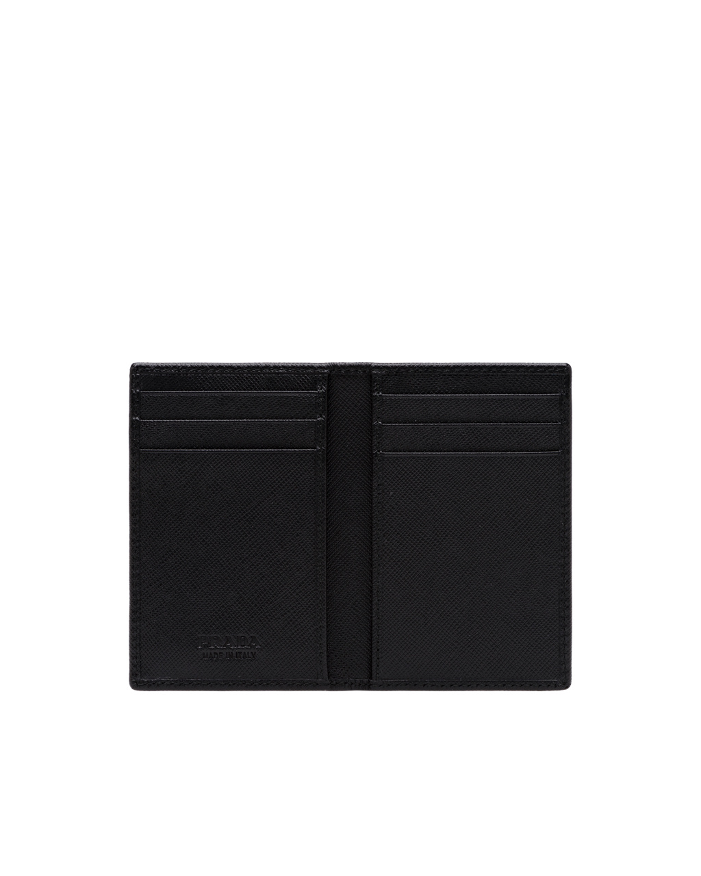 Prada Saffiano Bőr Card Holder Fekete | RNWMJY904