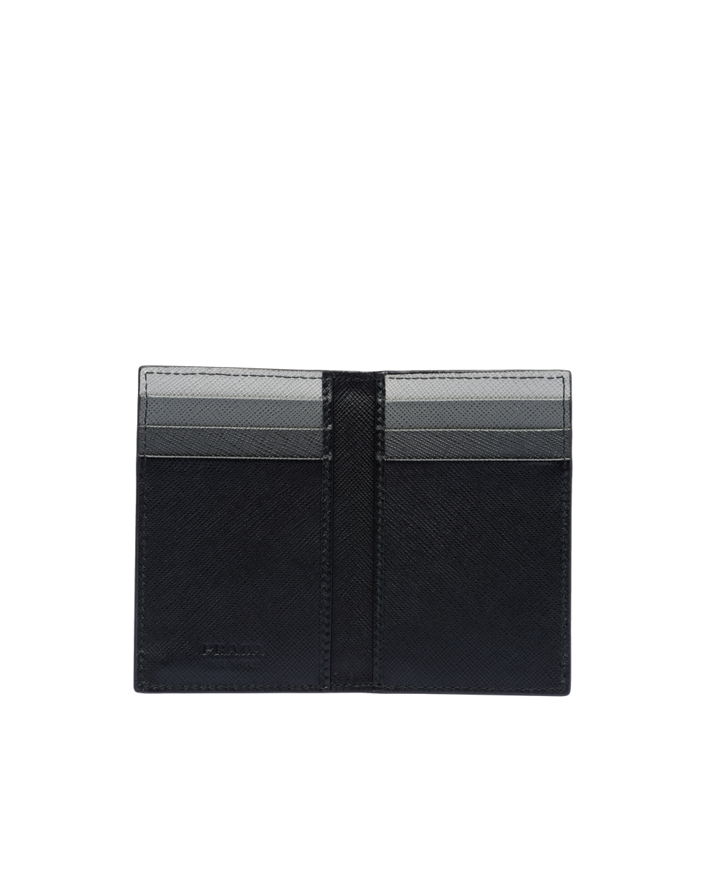 Prada Saffiano Bőr Card Holder Fekete | RVEUOW751