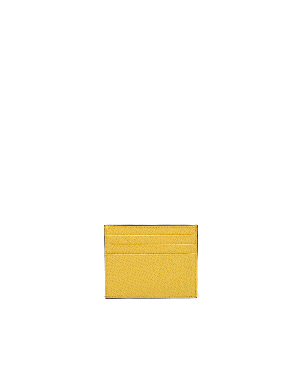 Prada Saffiano Bőr Card Holder Sárga | MYACOF829