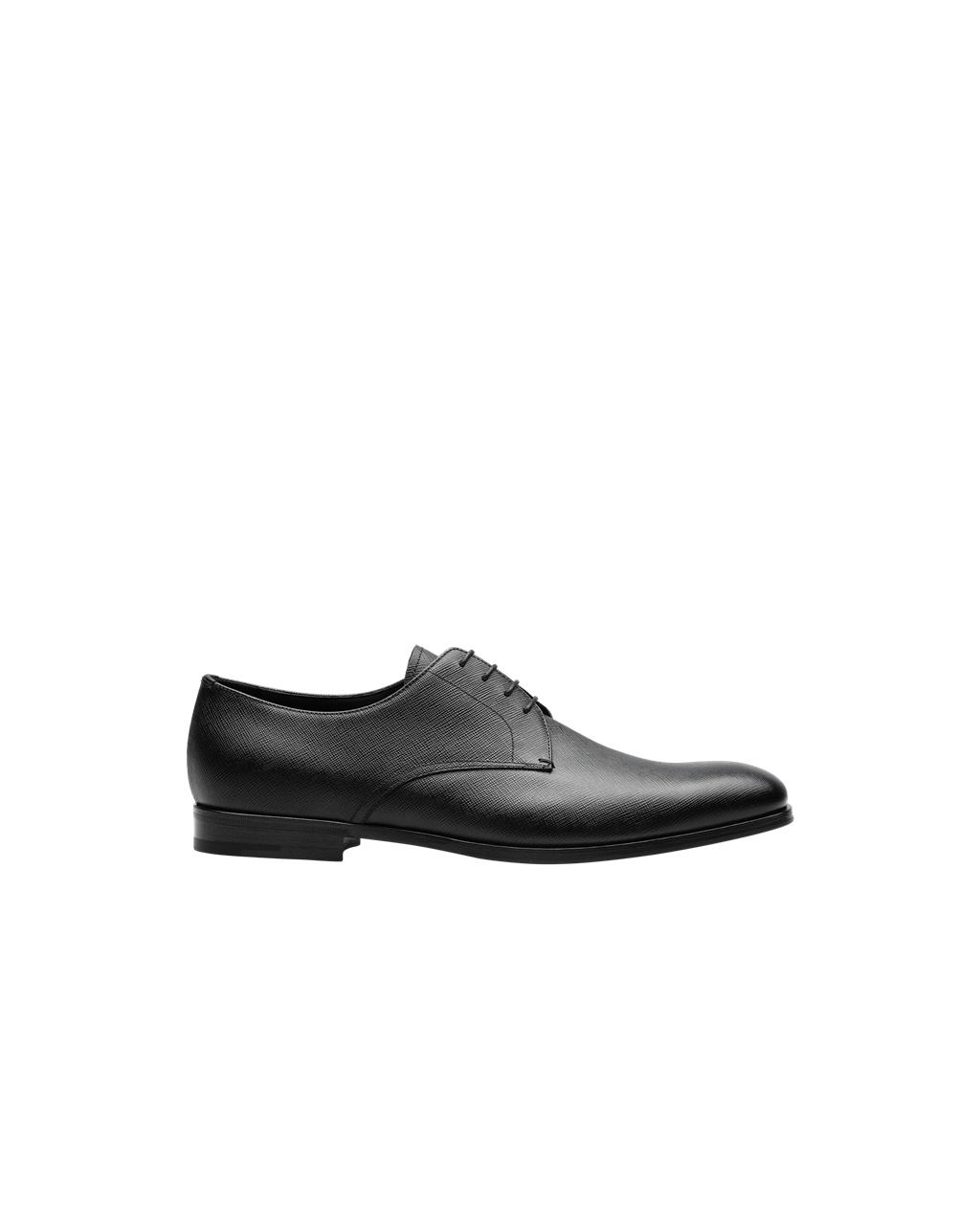 Prada Saffiano Bőr Derby Shoes Fekete | ZSMRFE810