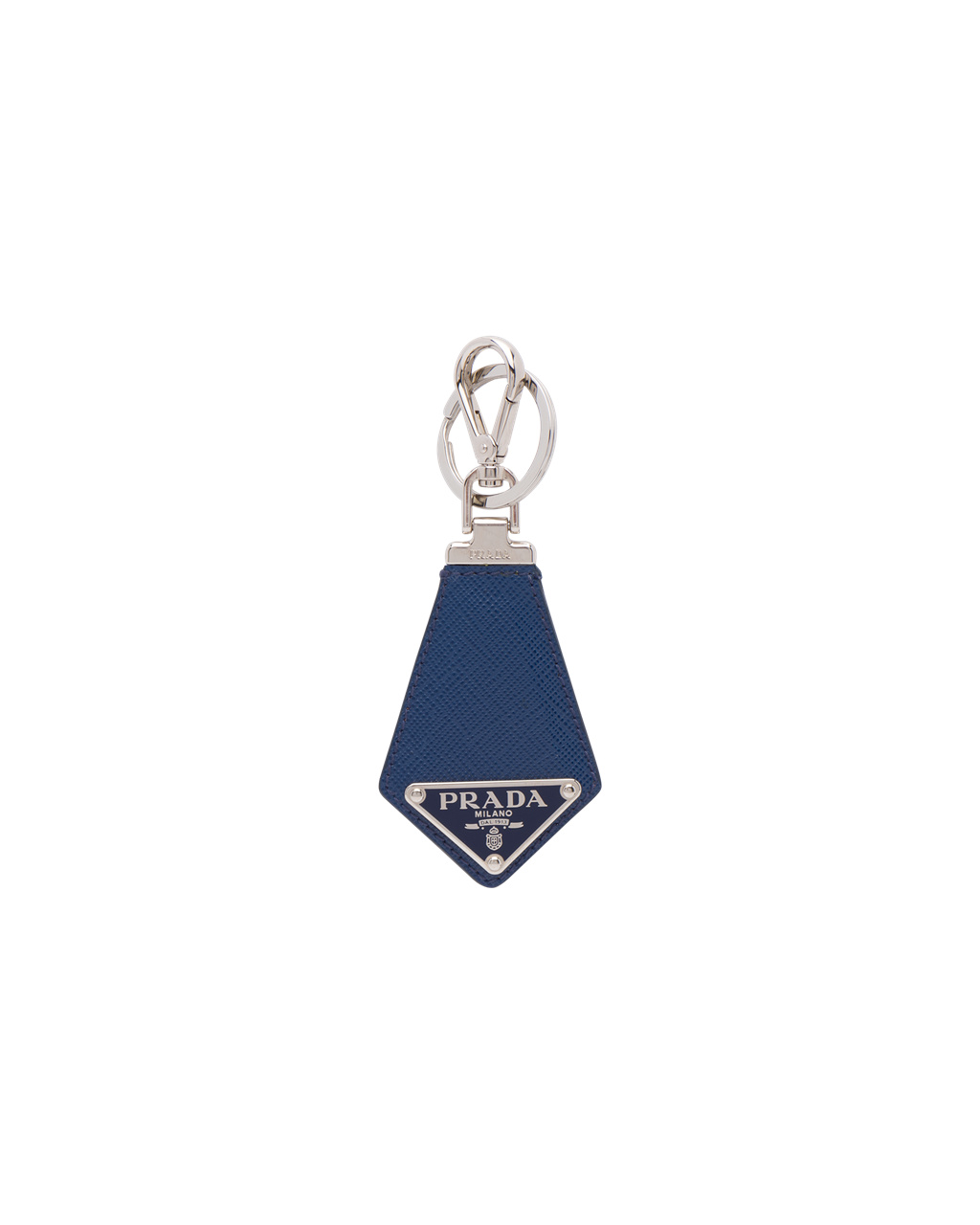 Prada Saffiano Bőr Keychain Bluette | OYFIAD627