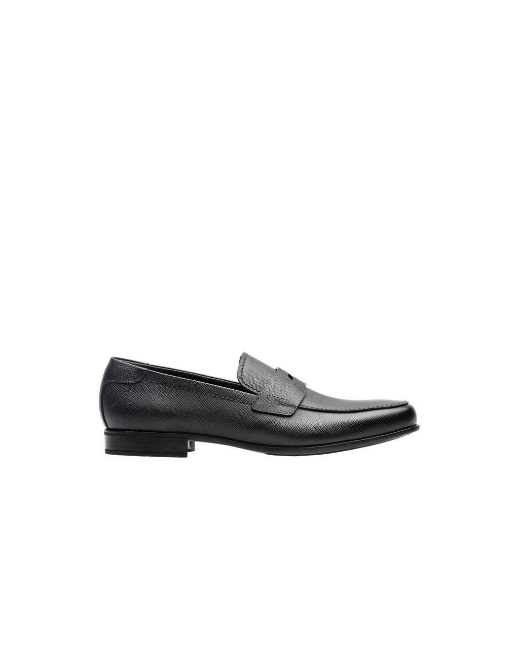 Prada Saffiano Bőr Loafers Fekete | ZOQFKU167