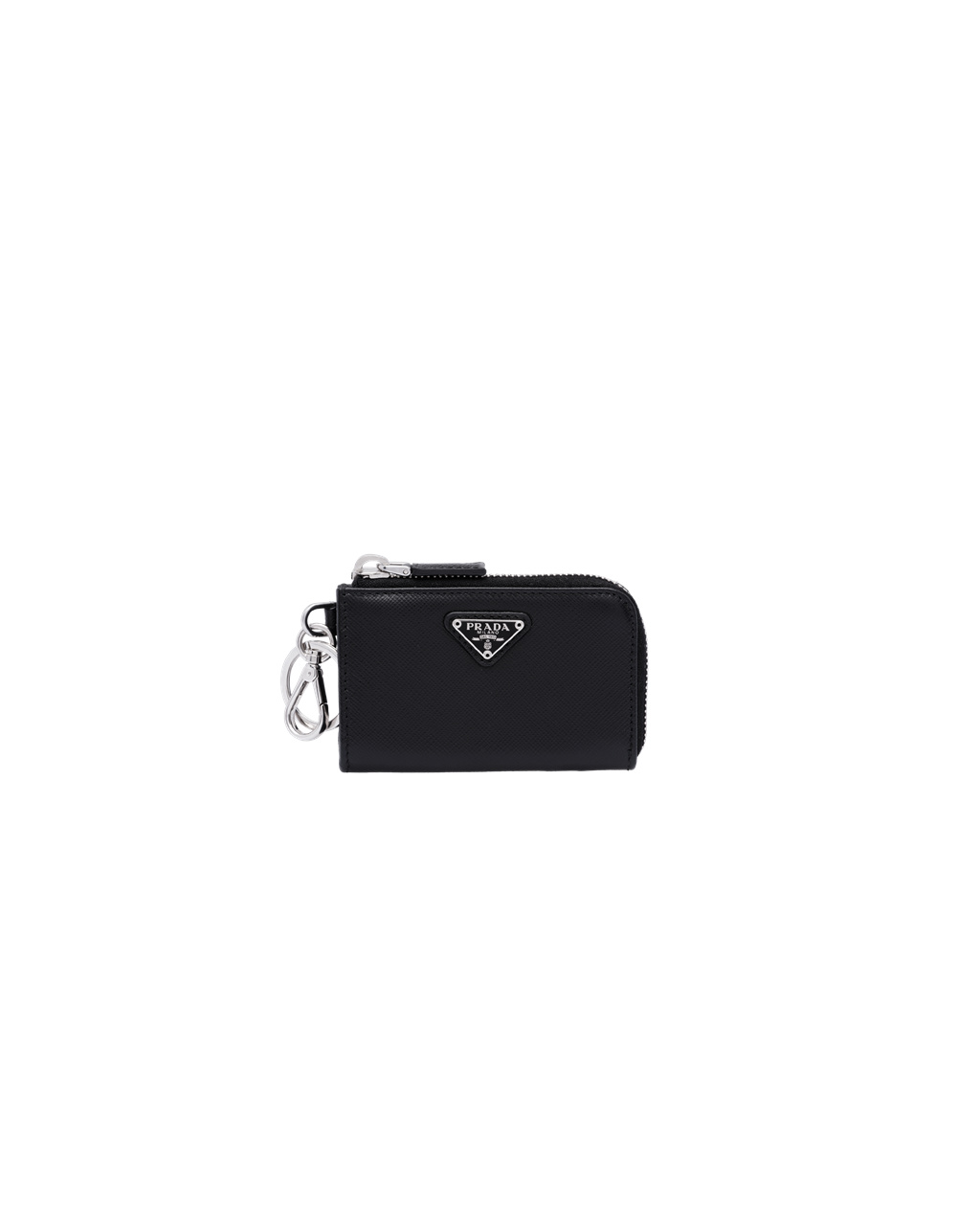 Prada Saffiano Bőr Mini Pouch Fekete | GWIOXZ286