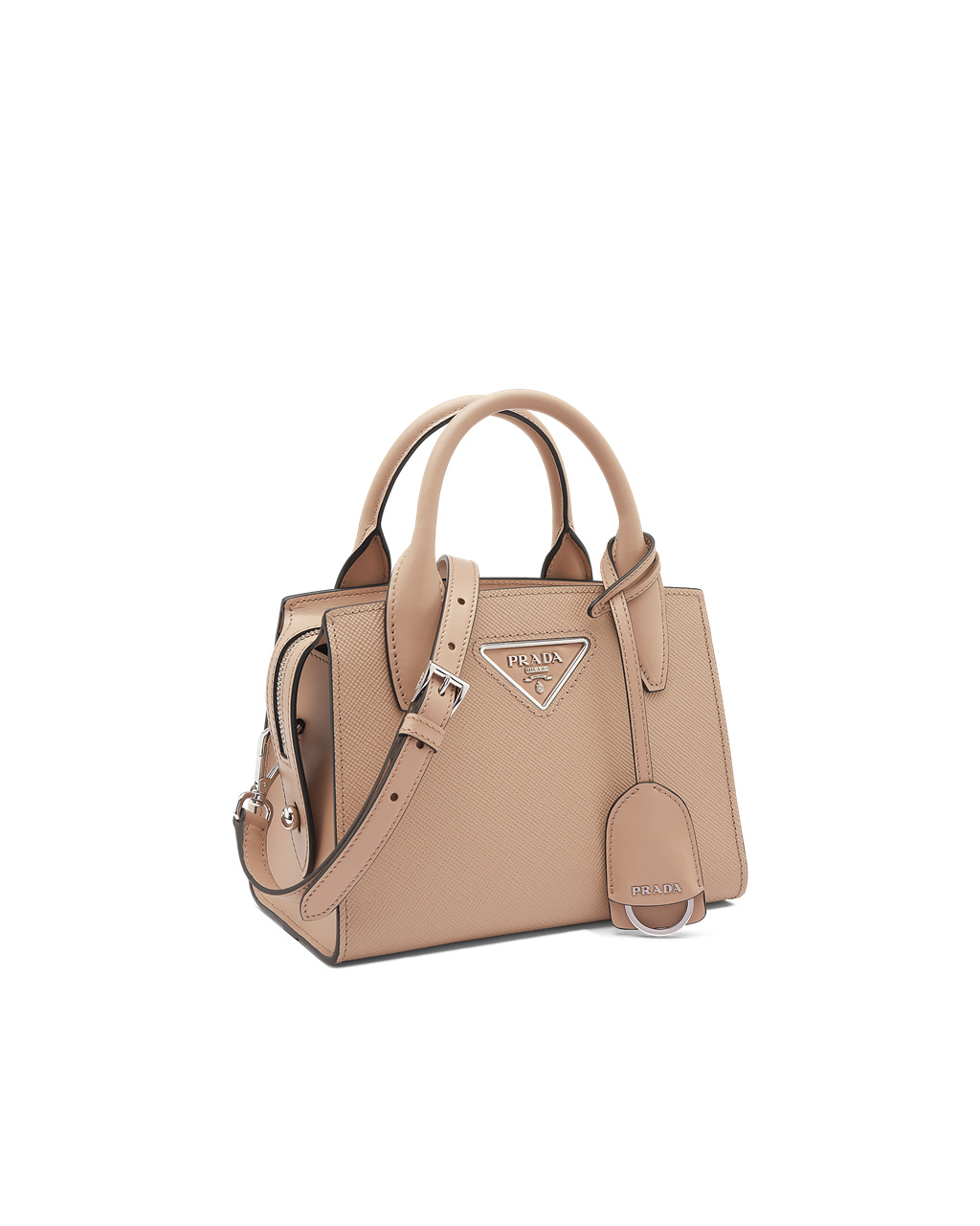 Prada Saffiano Bőr Prada Kristen Handbag Bézs | NXDTUG037