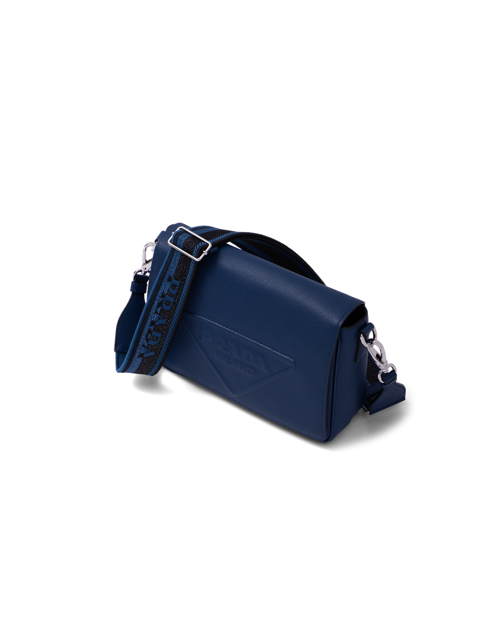 Prada Saffiano Bőr Shoulder Bag Bluette | QEFOAG926