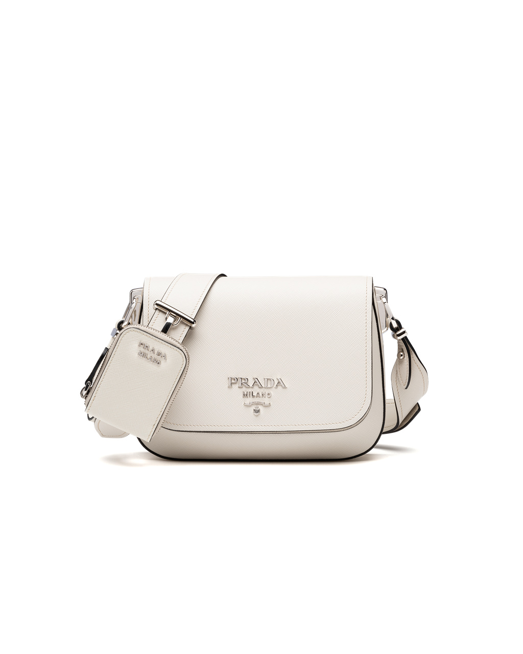 Prada Saffiano Bőr Shoulder Bag Fehér | REZDBT953