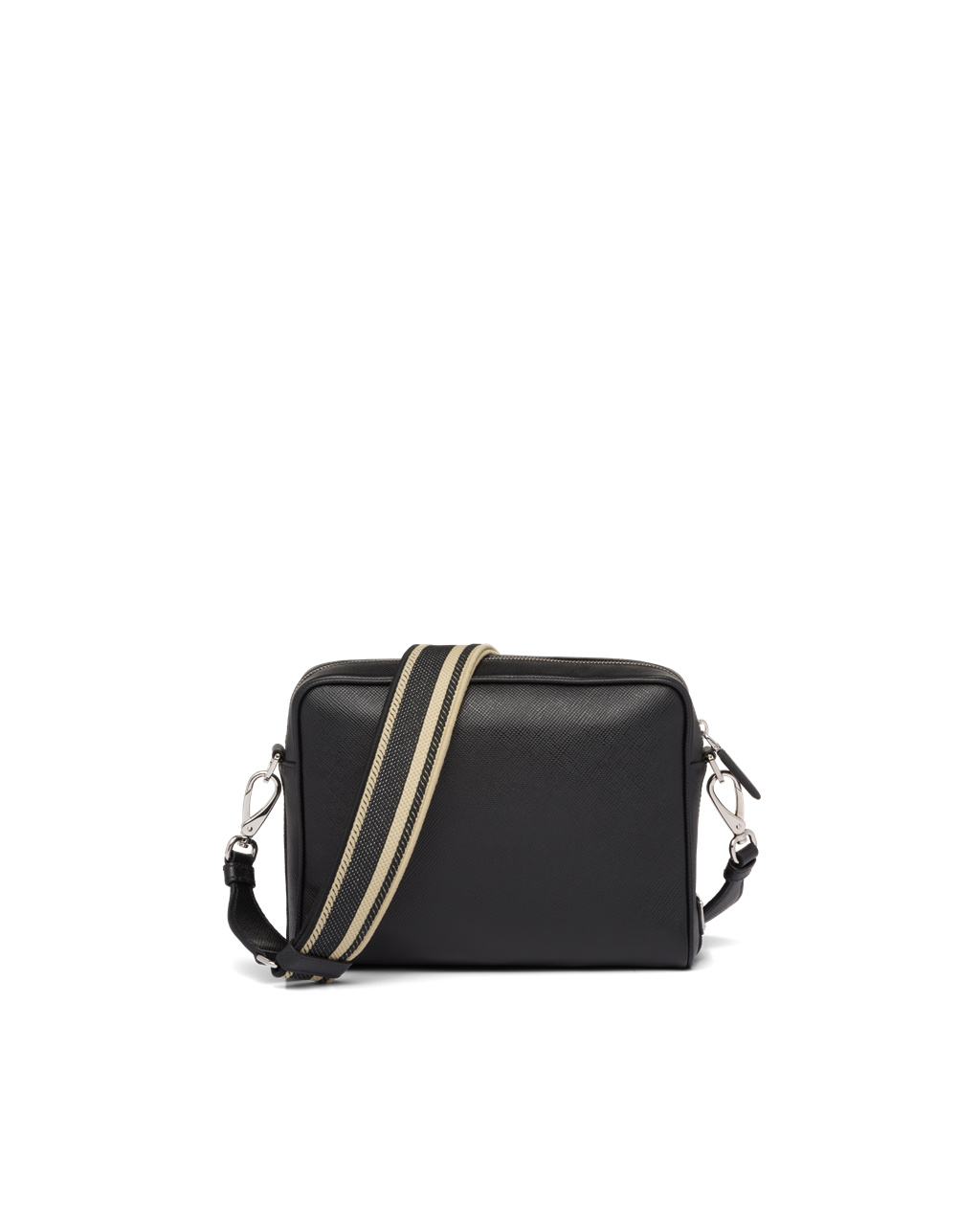 Prada Saffiano Bőr Shoulder Bag Fekete | ECMULZ673