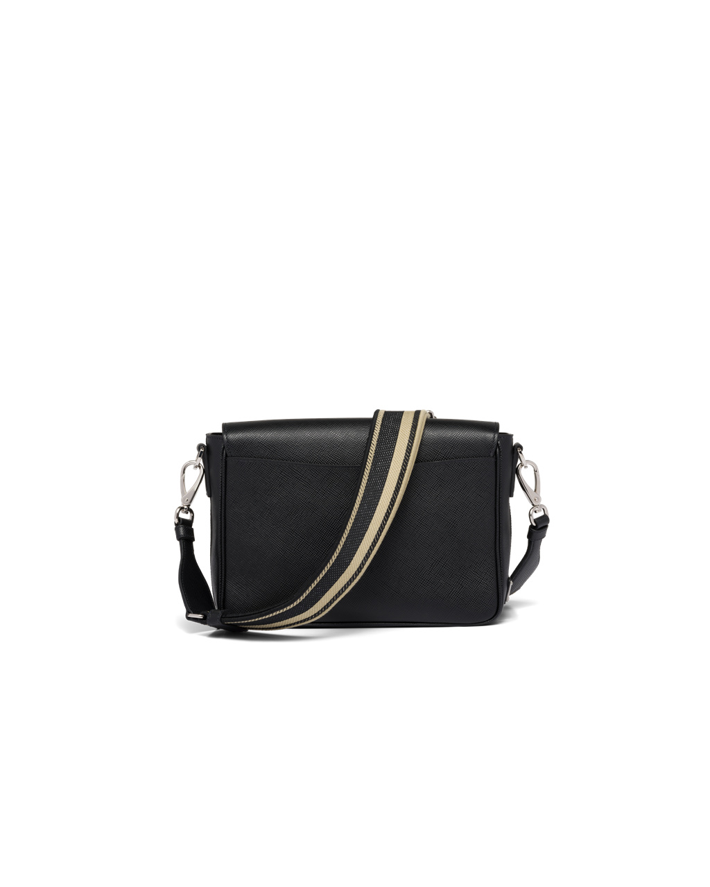 Prada Saffiano Bőr Shoulder Bag Fekete | IRAOQT541