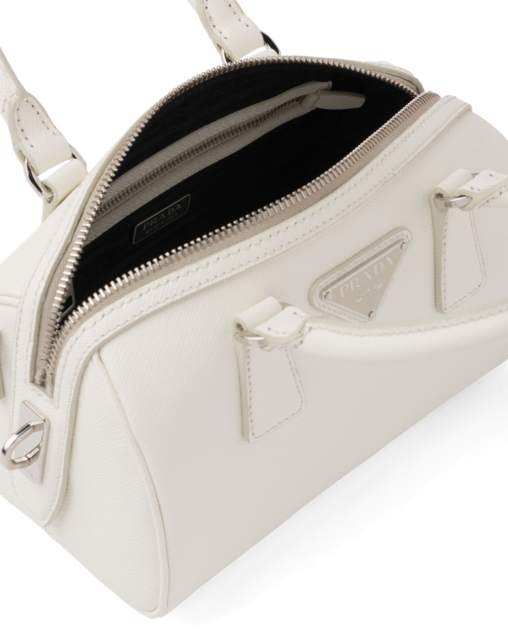 Prada Saffiano Bőr Top-handle Bag Fehér | LDZCUE327