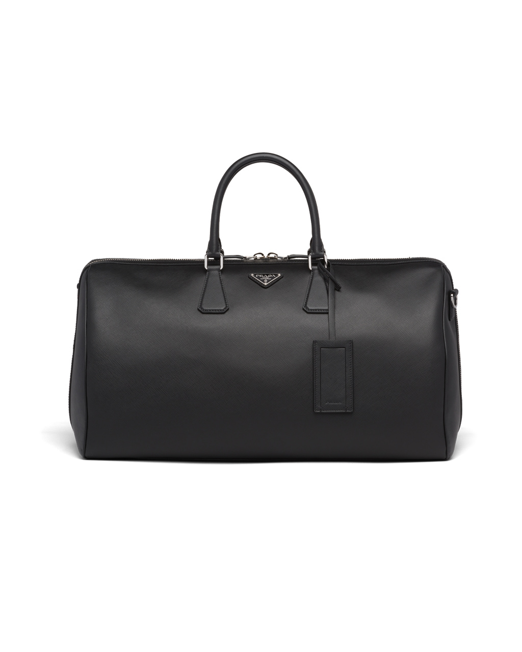 Prada Saffiano Bőr Travel Bag Fekete | QEJYCX810