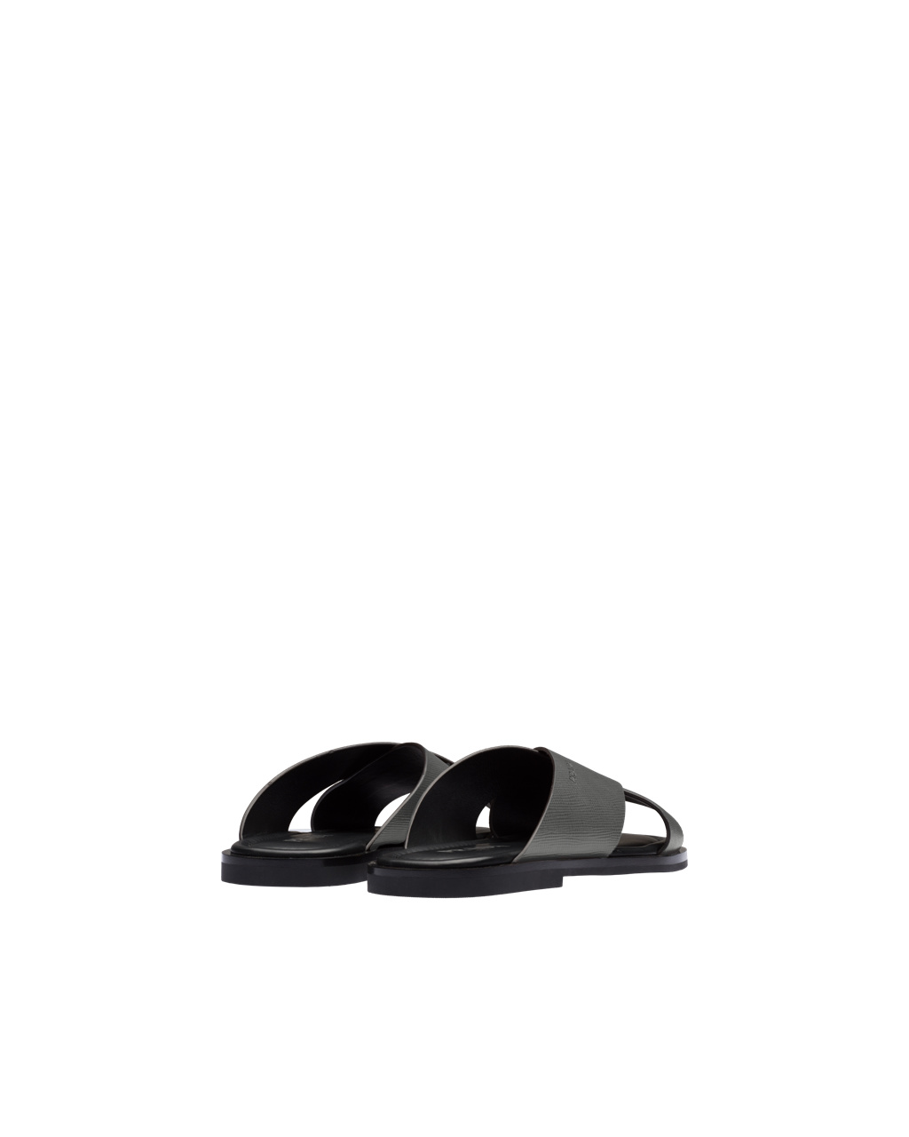 Prada Saffiano Cuir Bőr Sandals Marble Gray | DOGLRV653