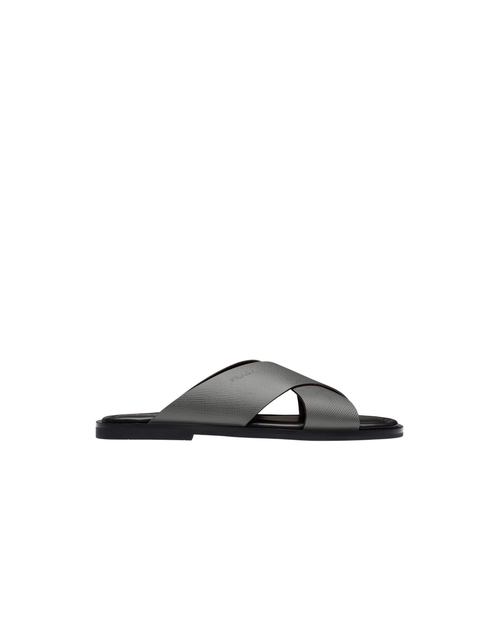 Prada Saffiano Cuir Bőr Sandals Marble Gray | DOGLRV653