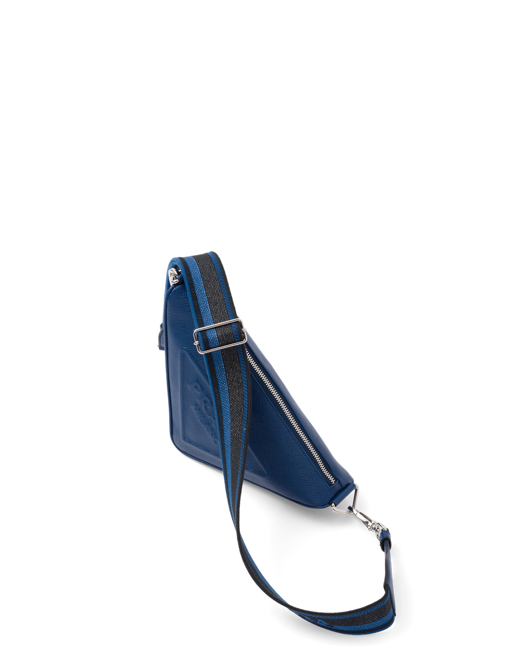 Prada Saffiano Prada Triangle Bag Bluette | IXRNOM179