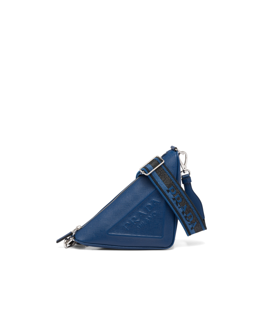 Prada Saffiano Prada Triangle Bag Bluette | IXRNOM179