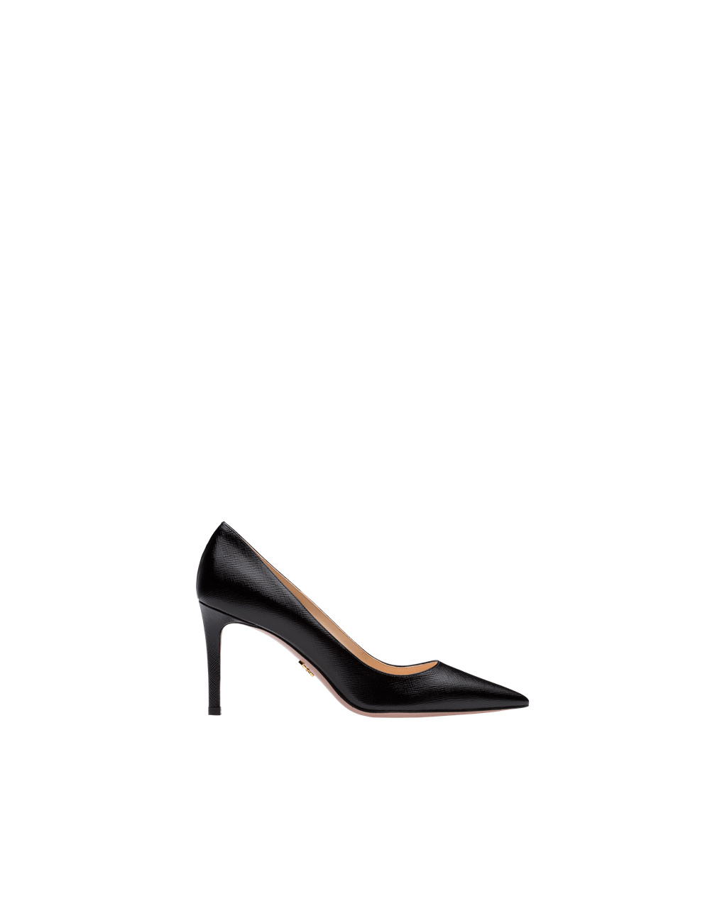 Prada Saffiano Textured Lakkbőr Bőr Pumps Fekete | LCFQTK937