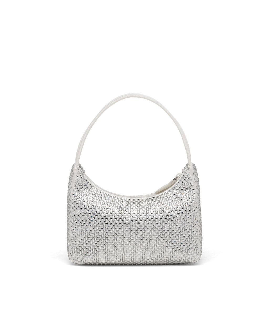 Prada Satin Mini-bag With Artificial Crystals Fehér | BWJUAQ096