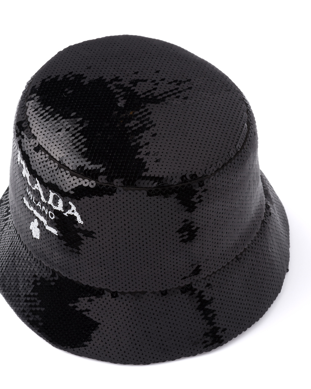 Prada Sequin Bucket Hat Fekete | ZGPDEK682