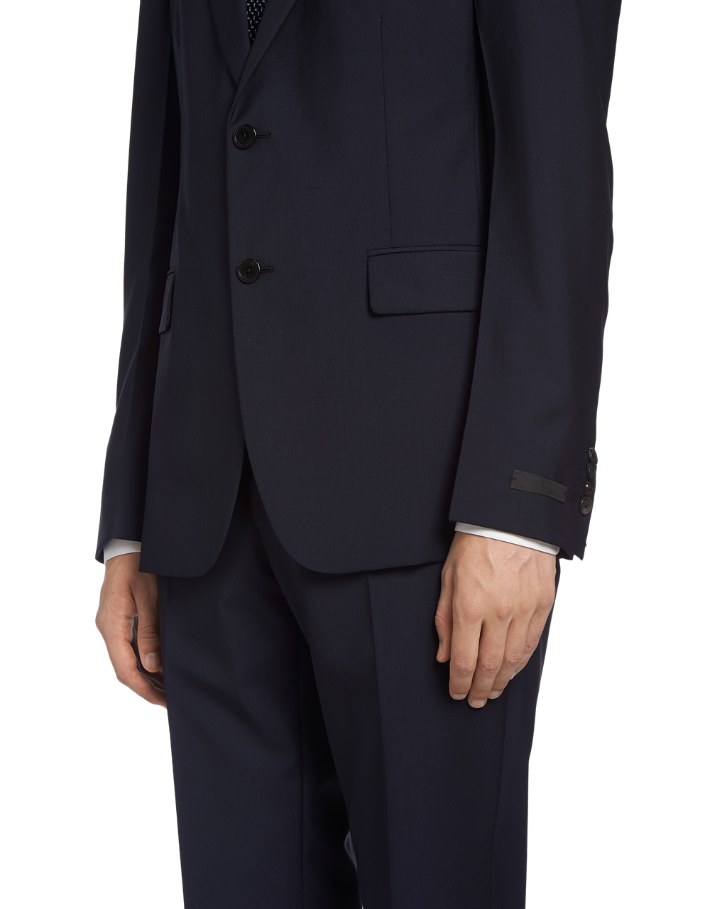 Prada Single Breasted Wool And Mohair Suit Sötétkék | FNZIWK974