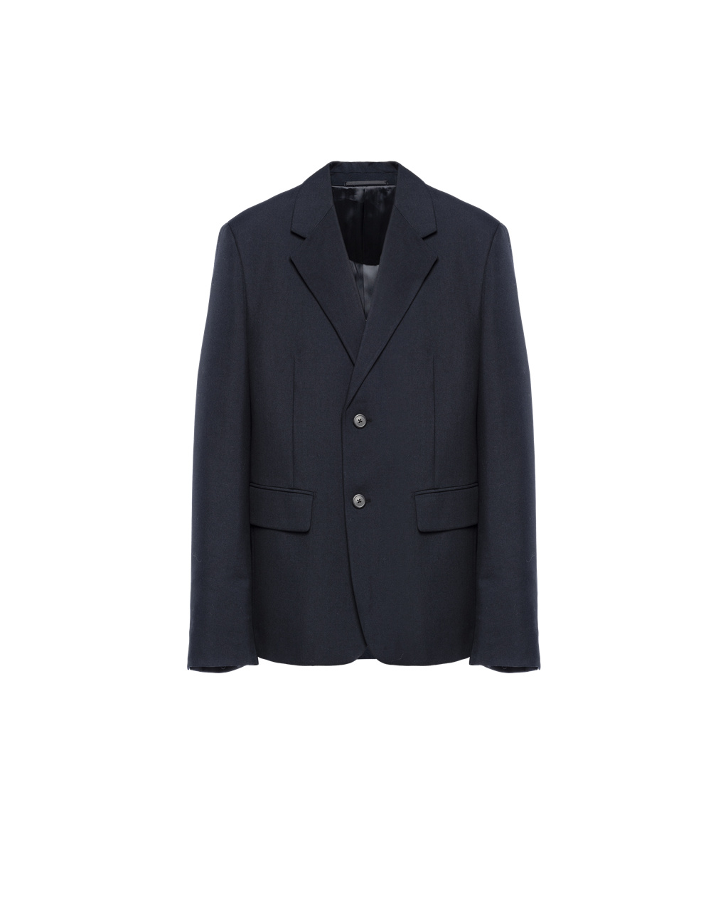 Prada Single-breasted Wool Blend Jacket Sötétkék | DOBZUP574