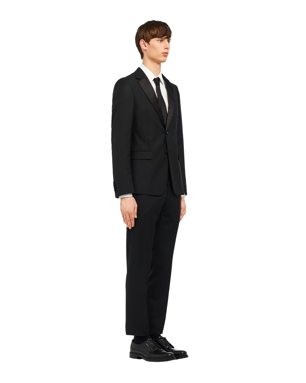 Prada Singled-breasted Two-button Wool Mohair Tuxedo Fekete | RYKUIO721