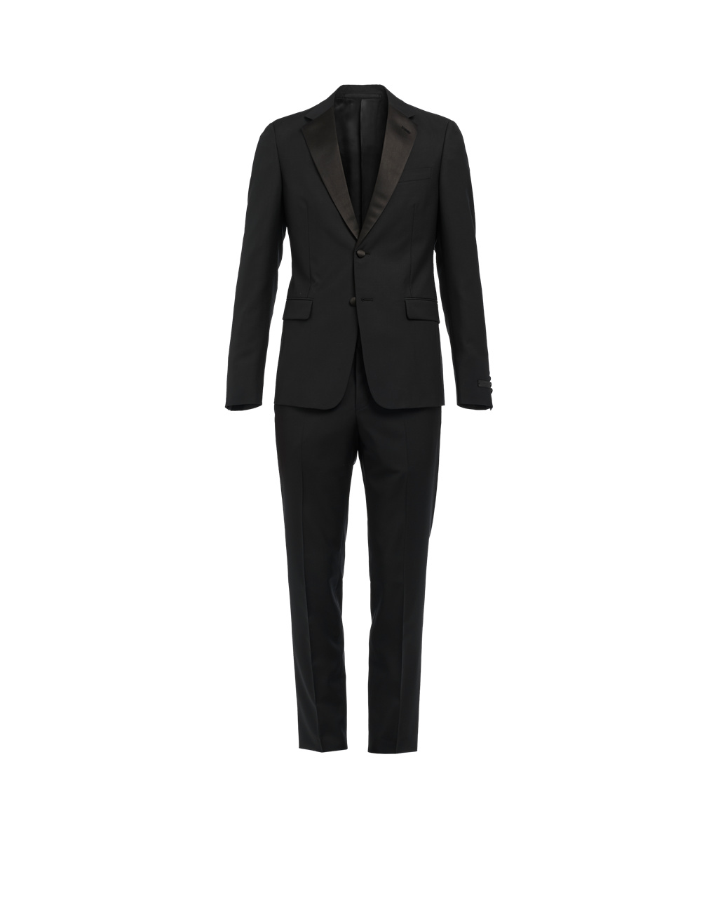 Prada Singled-breasted Two-button Wool Mohair Tuxedo Fekete | RYKUIO721