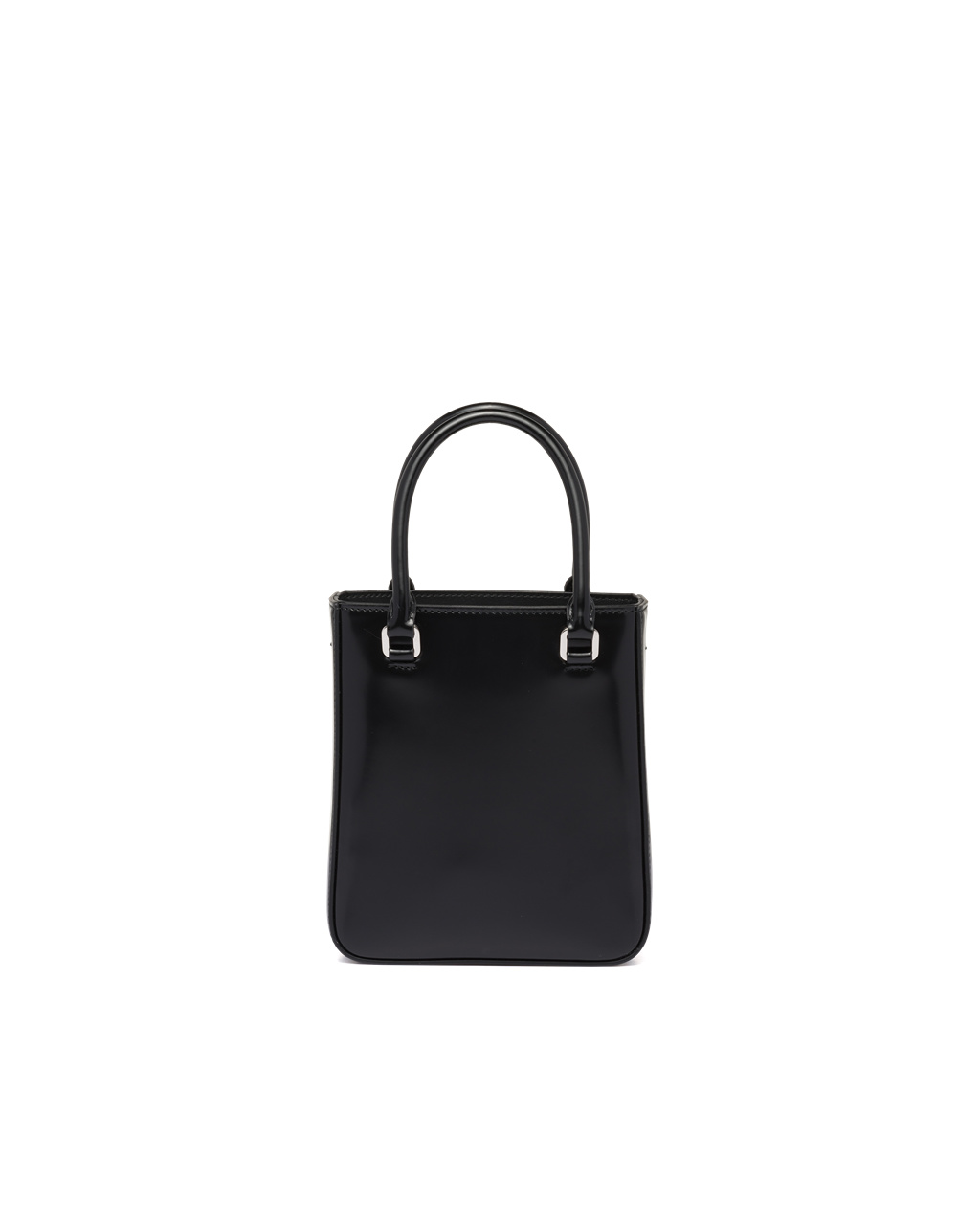 Prada Small Brushed Bőr Tote Fekete | YOJPGS019