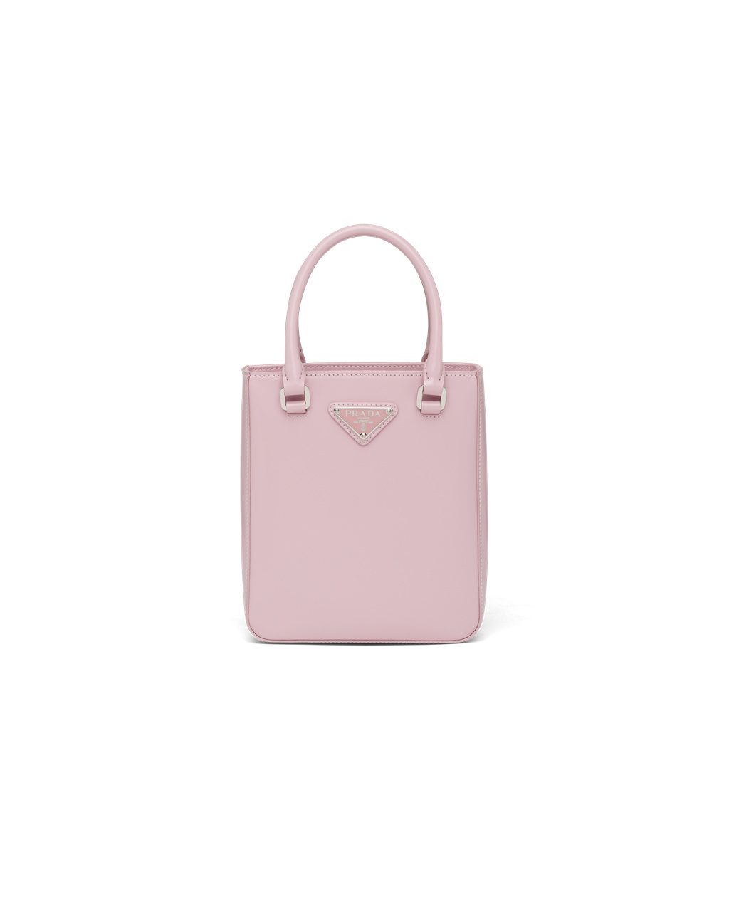 Prada Small Brushed Bőr Tote Rózsaszín | VBMPNF723