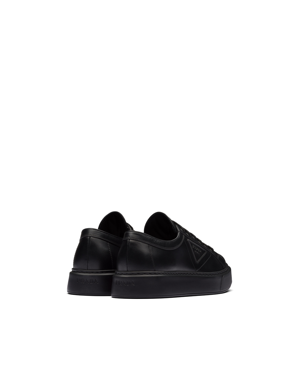 Prada Soft Calf Bőr Sneakers Fekete | RAQNDJ190