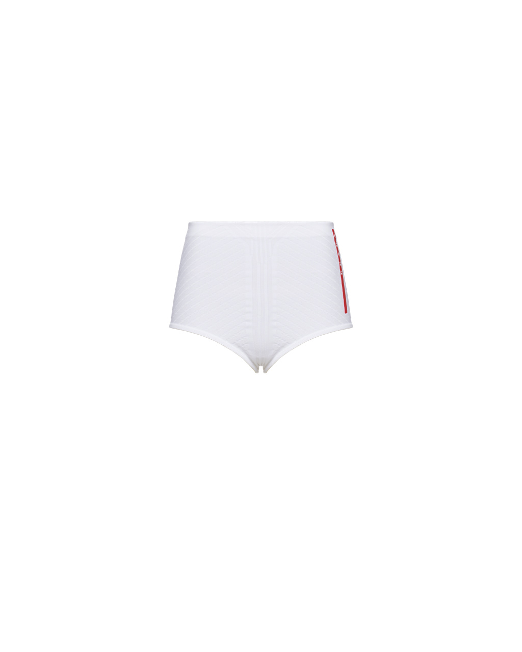 Prada Soft Rec Polyester Shorts Fehér Fekete | CYUWFA908