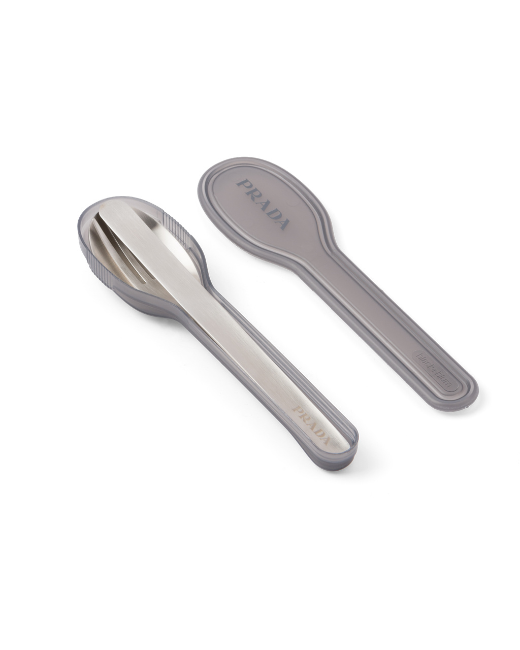 Prada Stainless Steel Cutlery Set Steel Gray | GXNCZP921