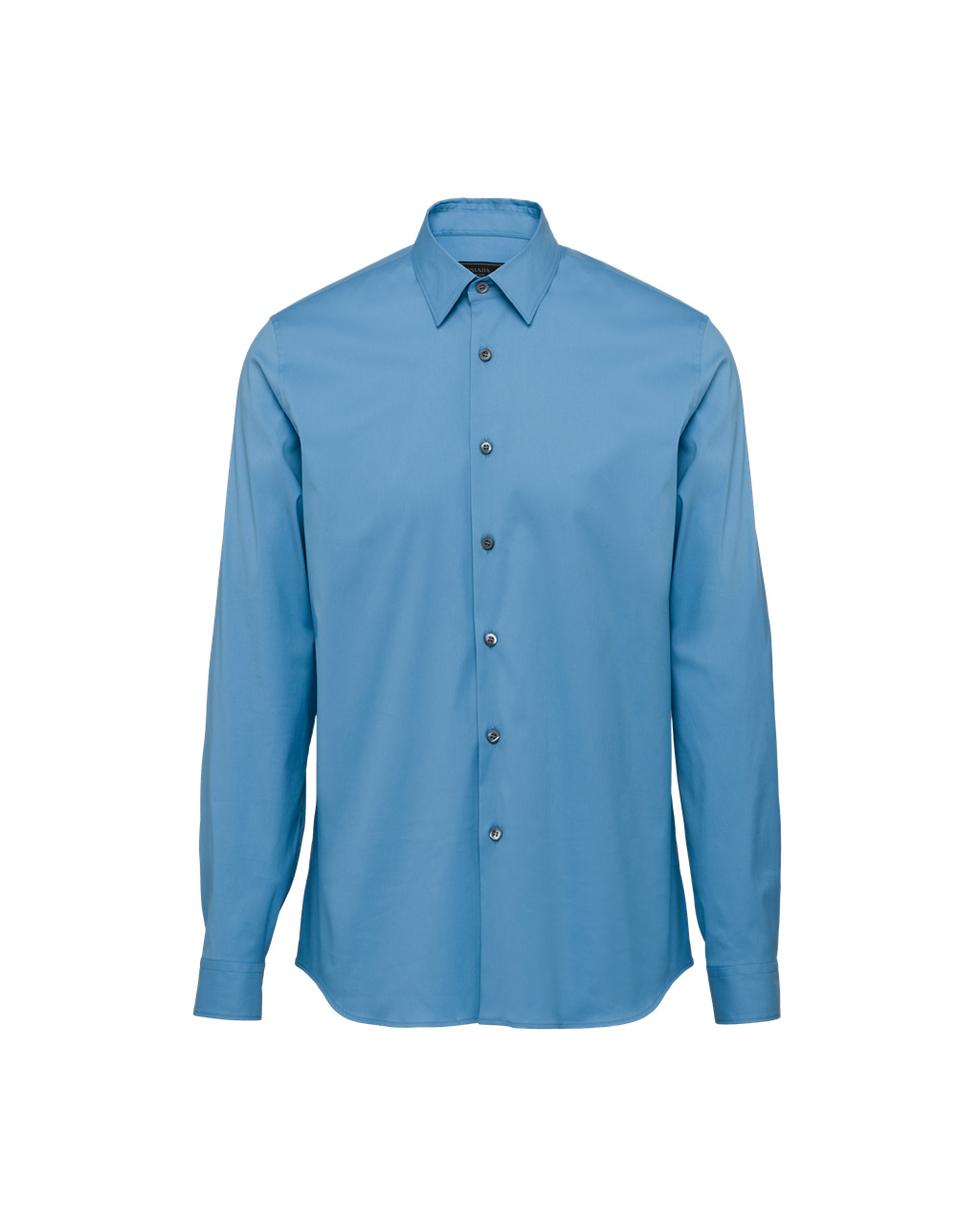 Prada Stretch Poplin Shirt Celeste | IKTHOD845