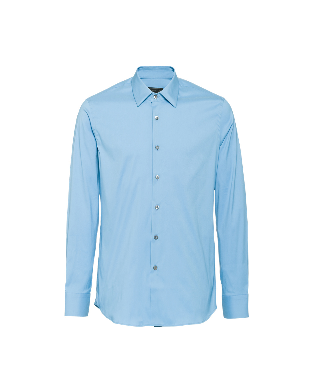 Prada Stretch Poplin Shirt Celeste | JEDHCO976