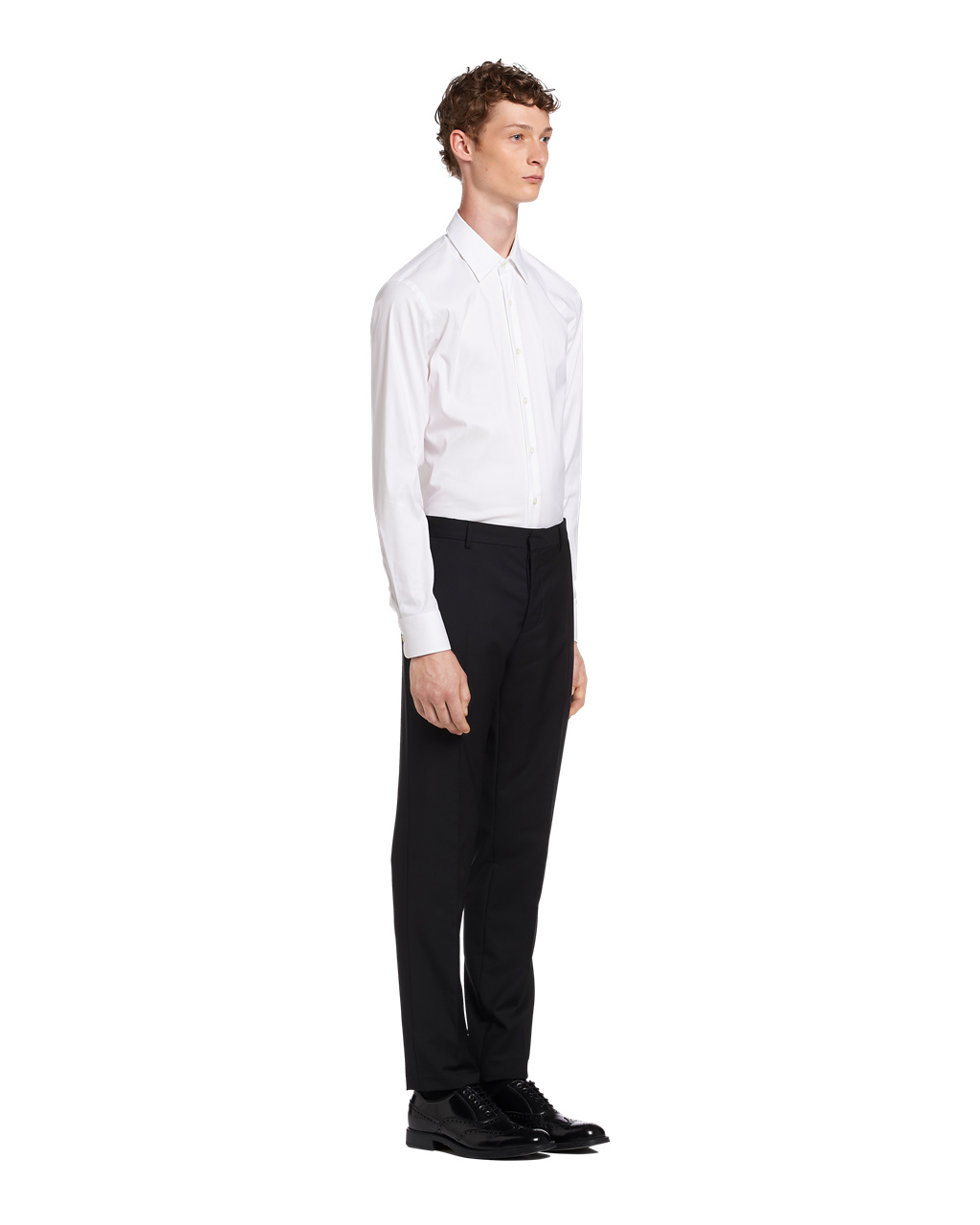 Prada Stretch Poplin Shirt Fehér | FDJHIX751