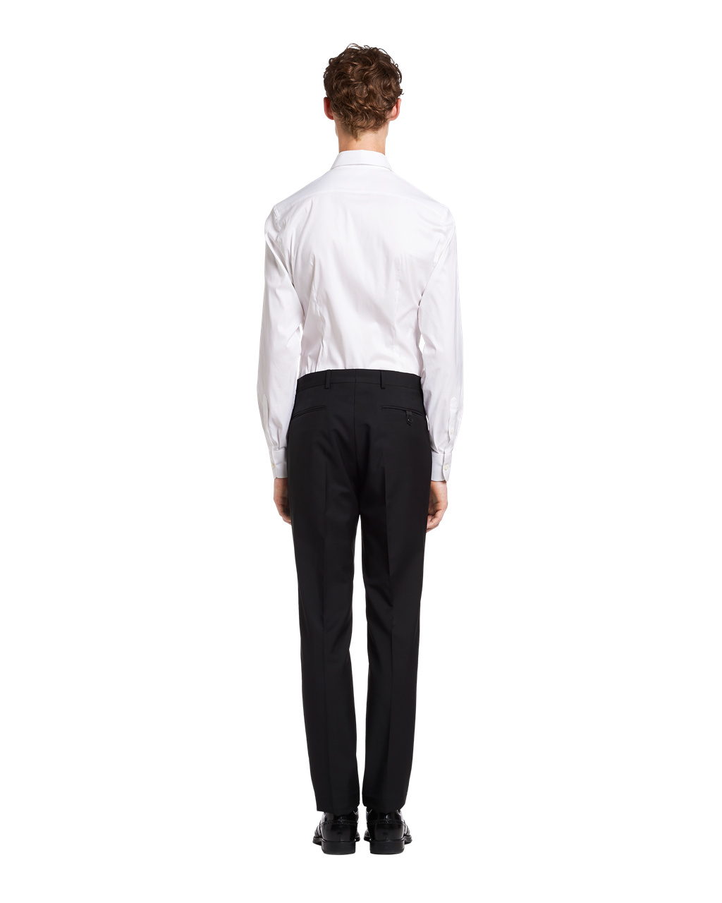 Prada Stretch Poplin Shirt Fehér | FDJHIX751