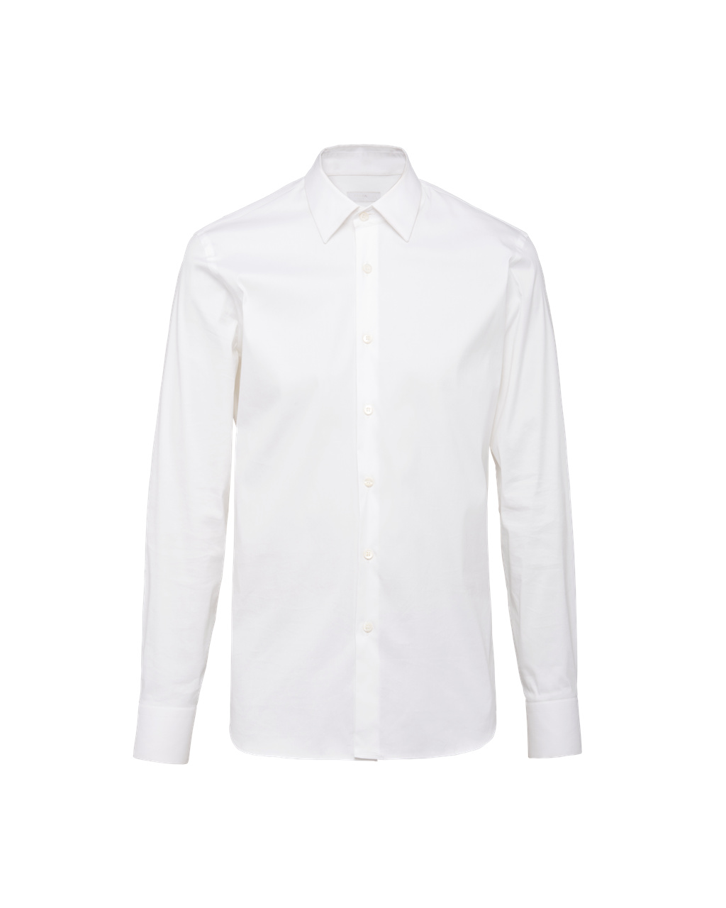 Prada Stretch Poplin Shirt Fehér | FDJHIX751