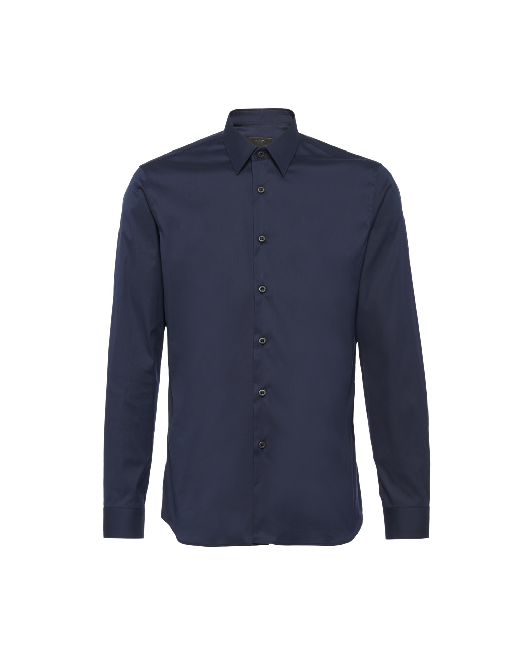 Prada Stretch Poplin Shirt Kék | IGVJFZ792