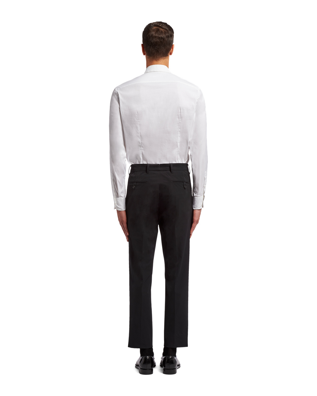 Prada Stretch Technical Fabric Trousers Fekete | CRODKE391