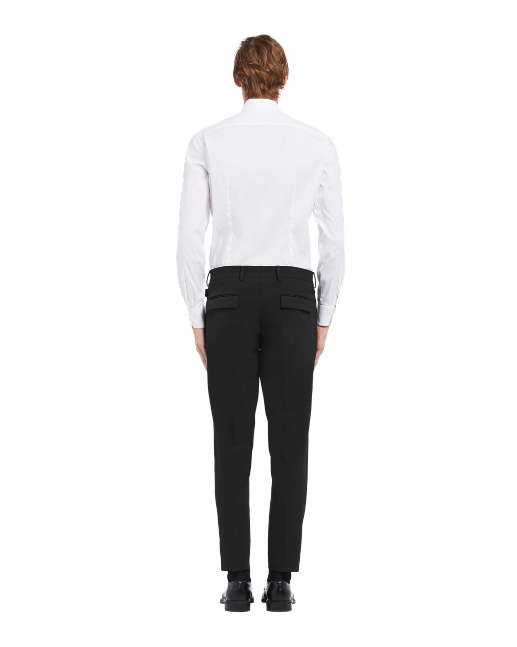 Prada Stretch Technical Fabric Trousers Fekete | MLFSTG513