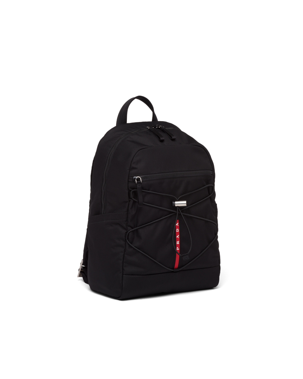 Prada Technical Fabric Backpack Fekete | QKHIYG061