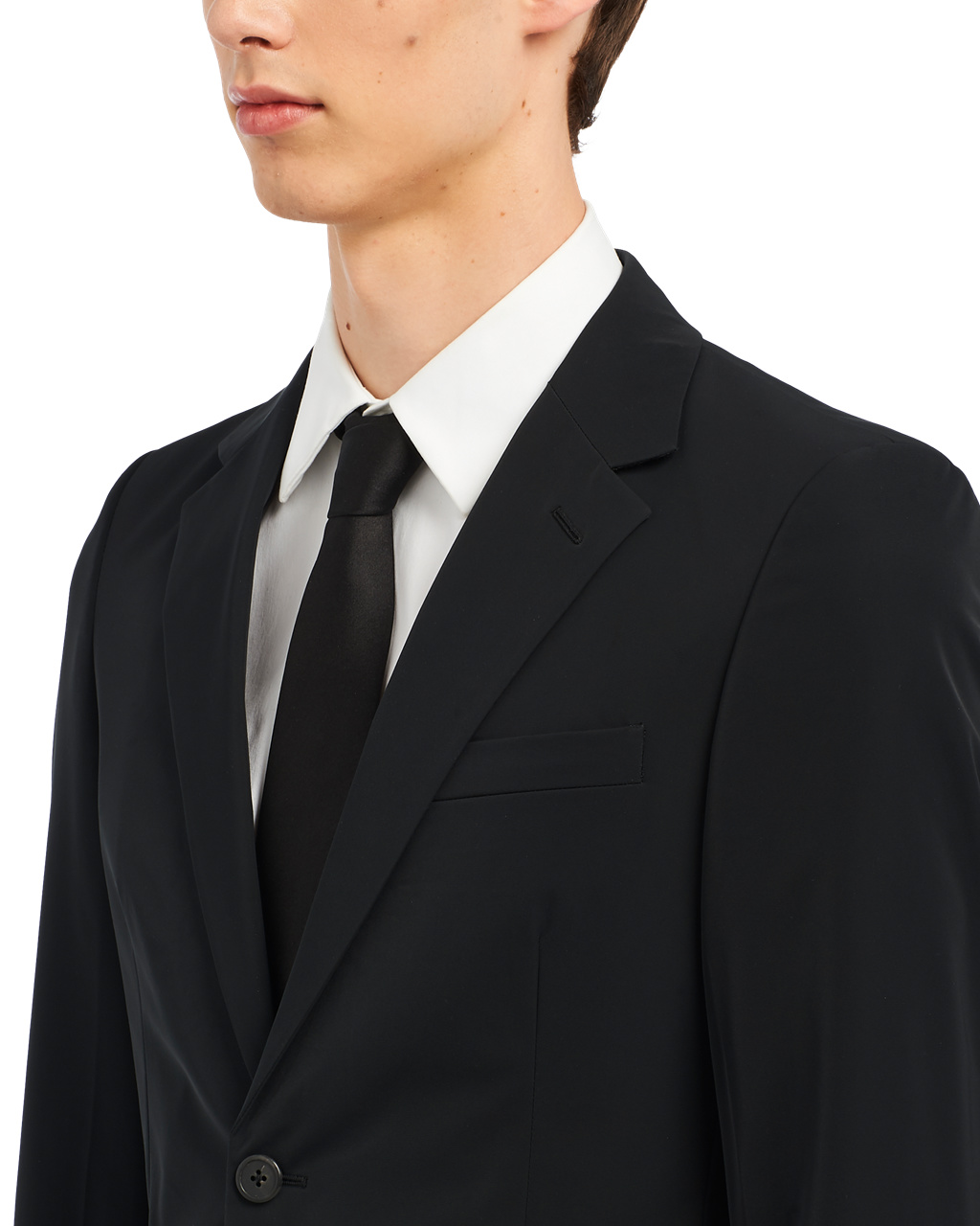 Prada Technical Fabric Single-breasted Suit Fekete | STOIVJ798