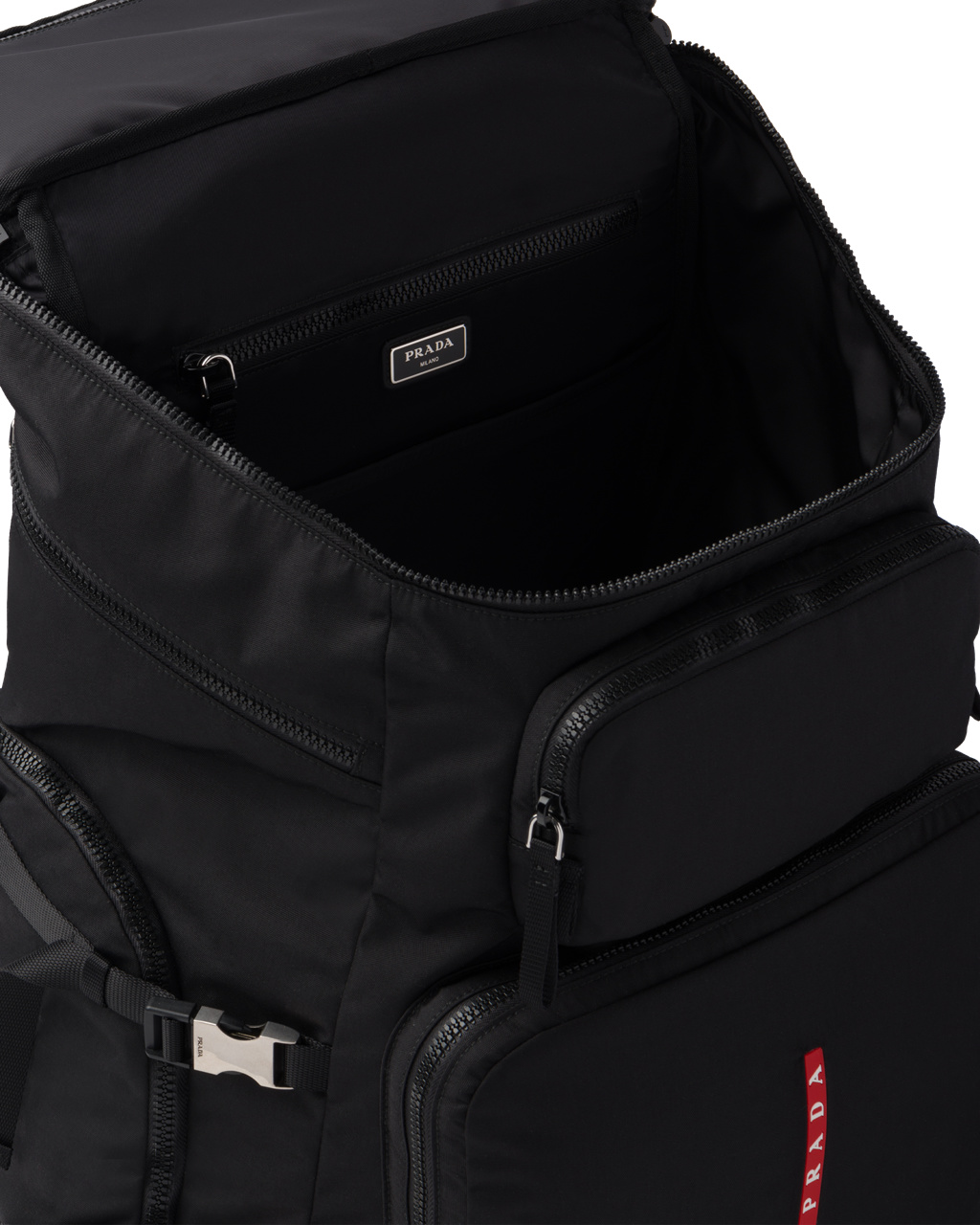 Prada Technical Fabric Ski Boot Backpack Fekete | LDXEYU869