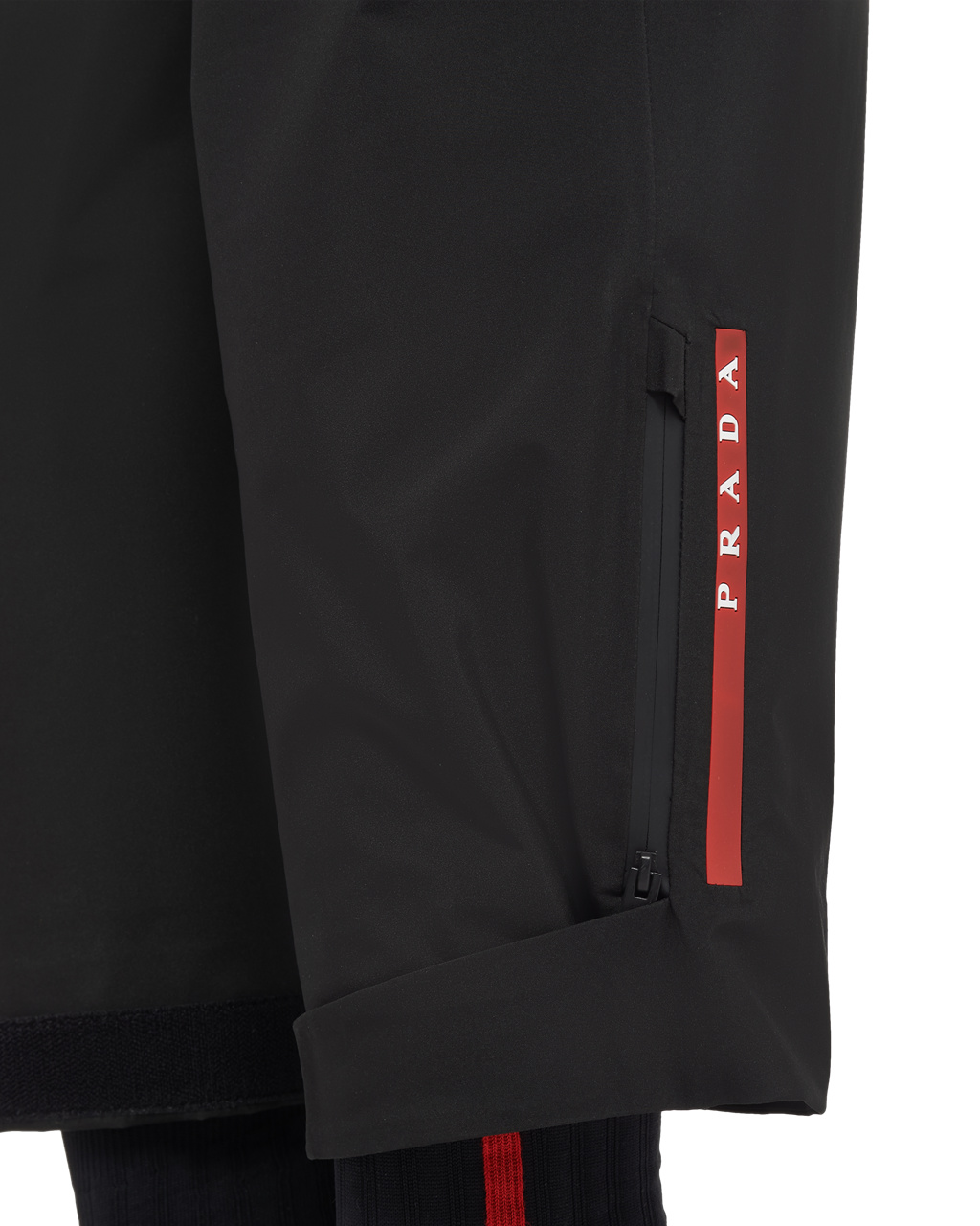 Prada Technical Fabric Széles Cipő-leg Pants Fekete | PFHUSQ831