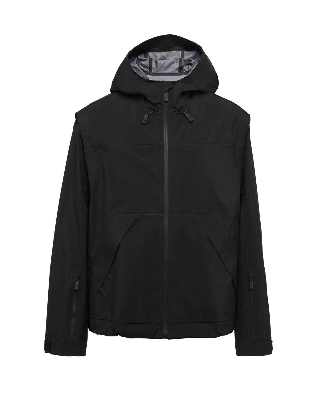 Prada Technical Fabric Windbreaker Fekete | PVHAZR893