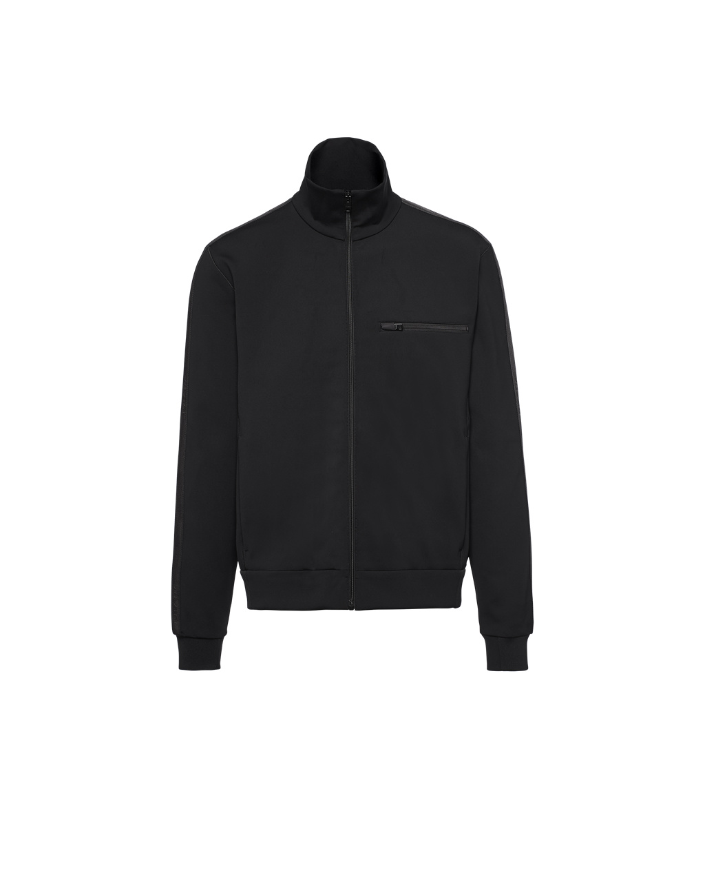 Prada Technical Fleece Jacket Fekete Fekete | POFDUE149