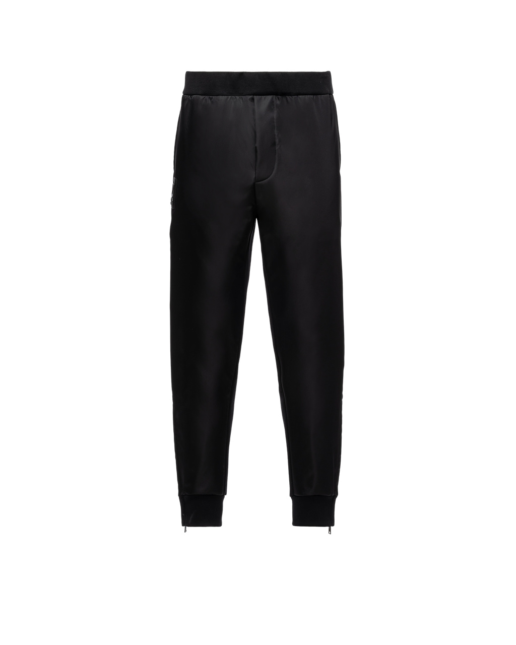 Prada Technical Fleece Trousers With Nylon Details Fekete Fekete | VZOCHT382