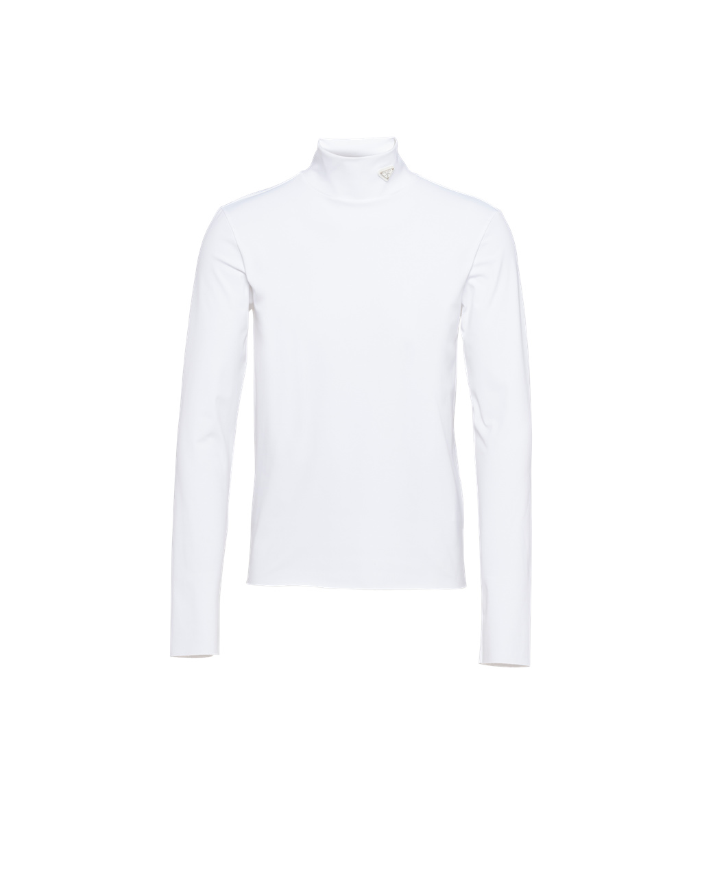 Prada Technical Jersey Mock Turtleneck Fehér | UXBSZK398