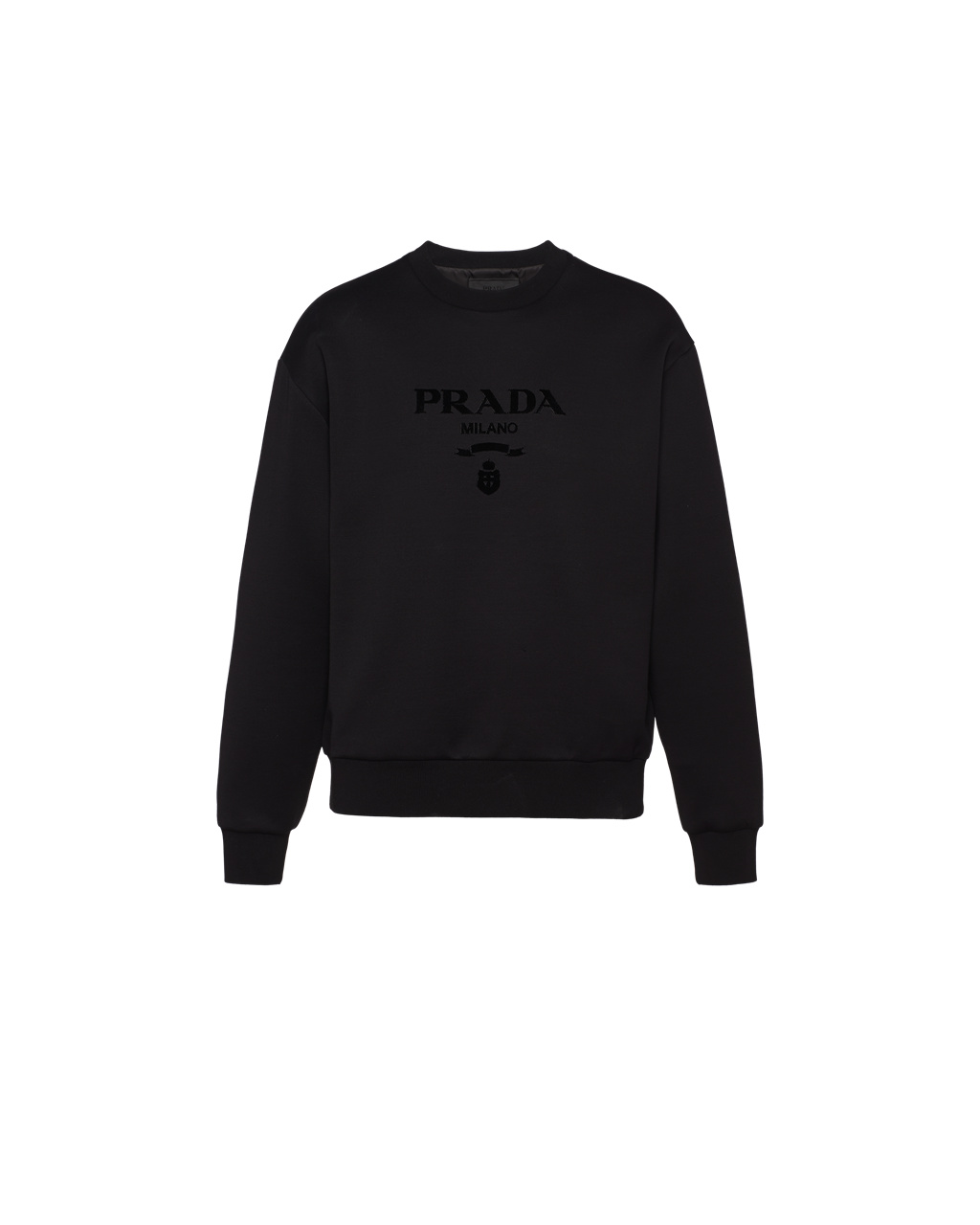 Prada Technical Pamut Sweatshirt Fekete | BVXLYZ318