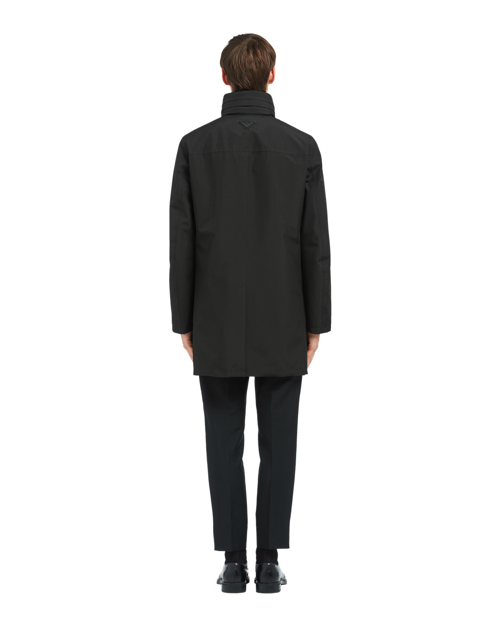 Prada Technical Poplin Raincoat Fekete | KOIGEZ019