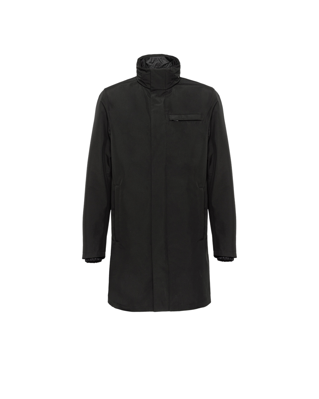 Prada Technical Poplin Raincoat Fekete | KOIGEZ019