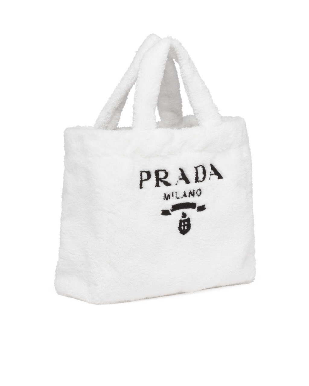 Prada Terry Tote Bag Fehér Fekete | FZAYDV016